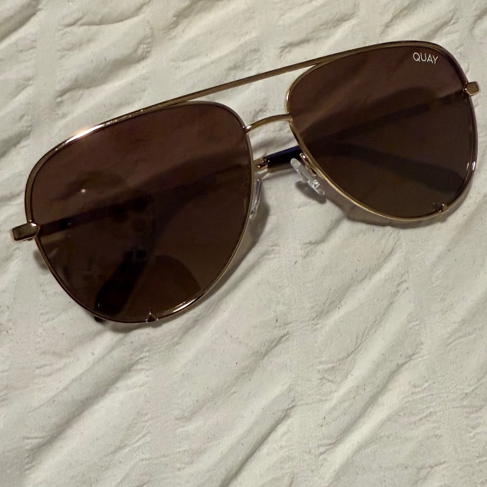 Quay gold/brown High Key Sunglasses